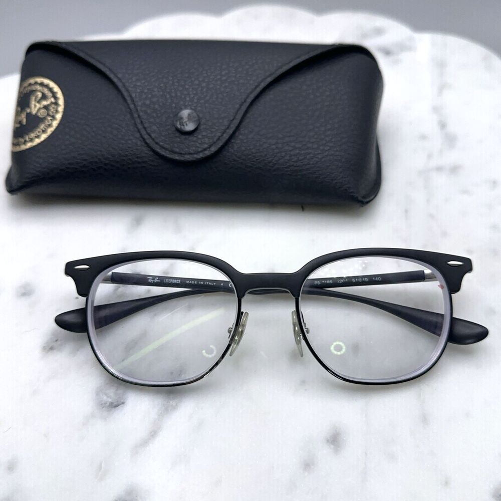 Ray-Ban Liteforce RB 7186 5204 Matte Black Eyeglasses Frames w/case 51-19-140